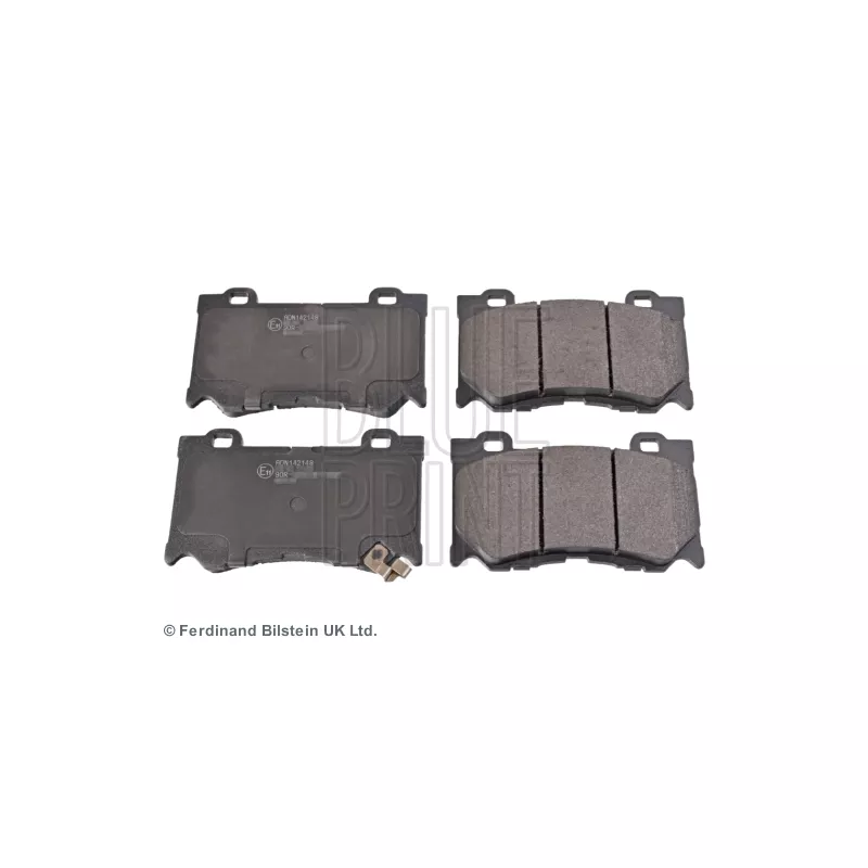 Jeu de 4 plaquettes de frein avant BLUE PRINT ADN142148