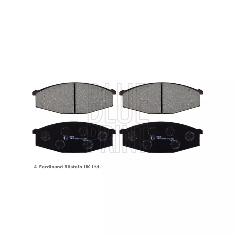 Jeu de 4 plaquettes de frein avant BLUE PRINT ADN14248