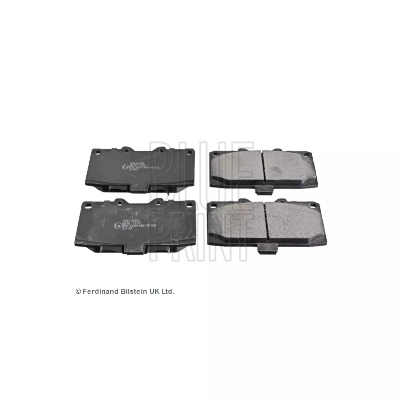 Jeu de 4 plaquettes de frein avant BLUE PRINT ADN14280