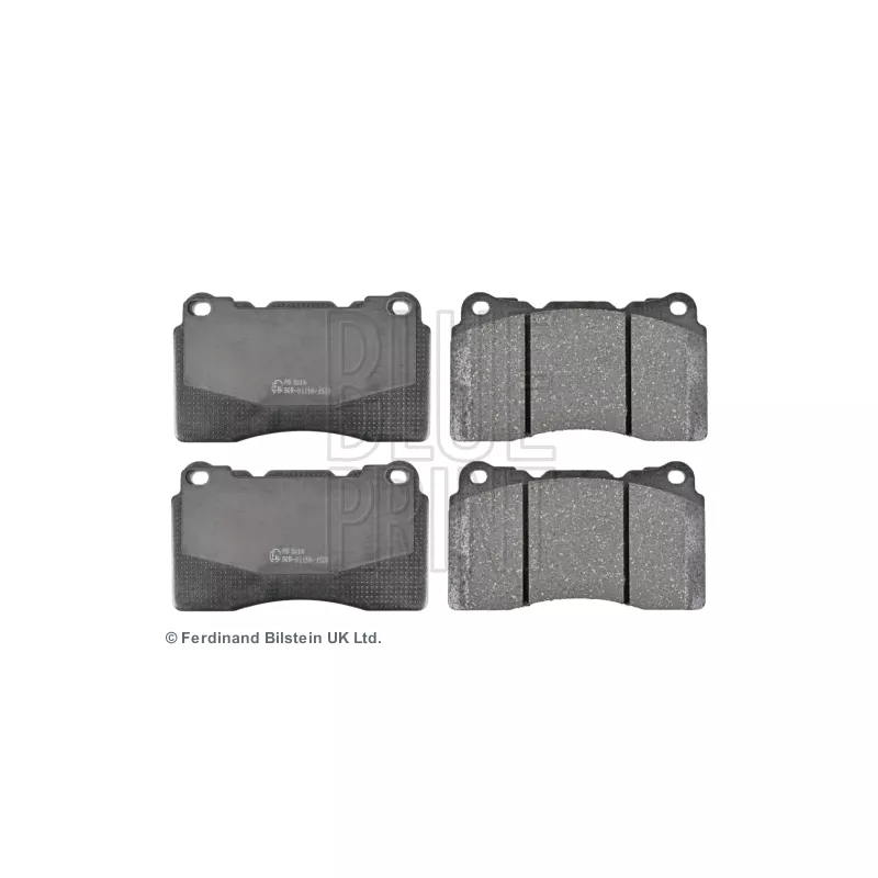 Jeu de 4 plaquettes de frein avant BLUE PRINT ADS74229