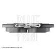 Jeu de 4 plaquettes de frein arrière BLUE PRINT ADT342115 - Visuel 2