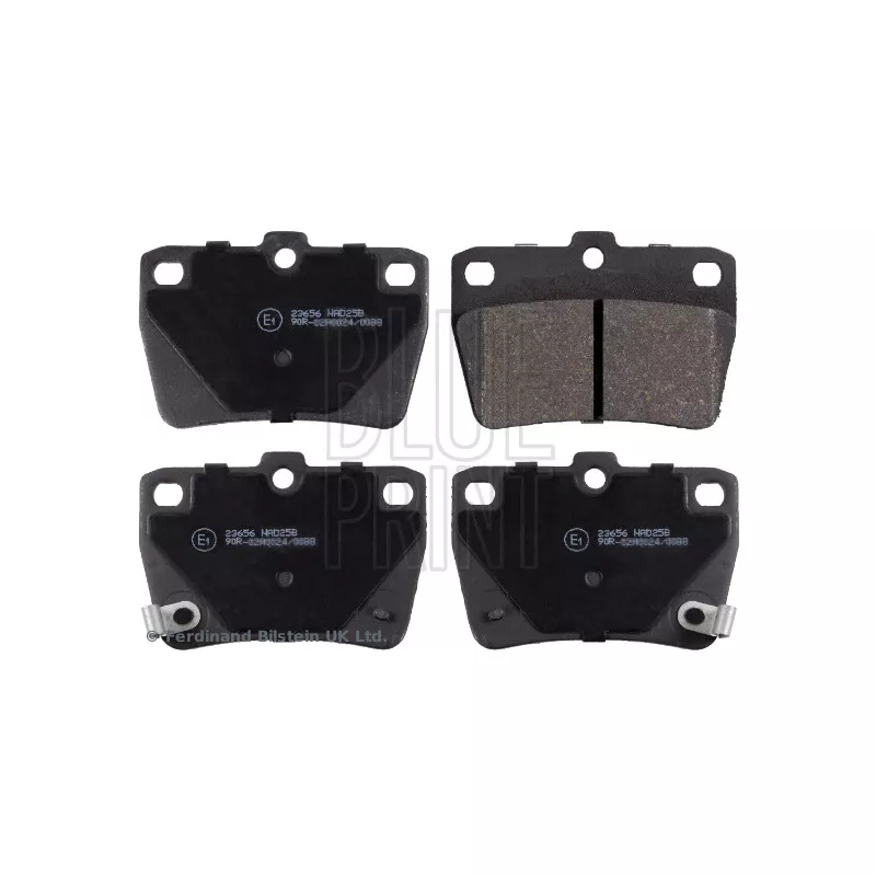 Jeu de 4 plaquettes de frein arrière BLUE PRINT ADT342122