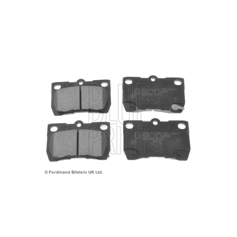 Jeu de 4 plaquettes de frein arrière BLUE PRINT ADT342178