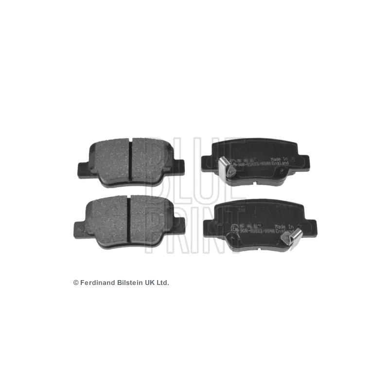 Jeu de 4 plaquettes de frein arrière BLUE PRINT ADT342184