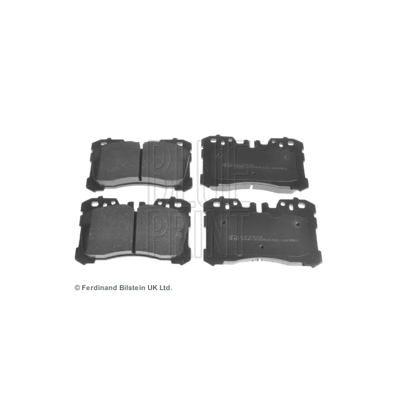 Jeu de 4 plaquettes de frein avant BLUE PRINT ADT342192