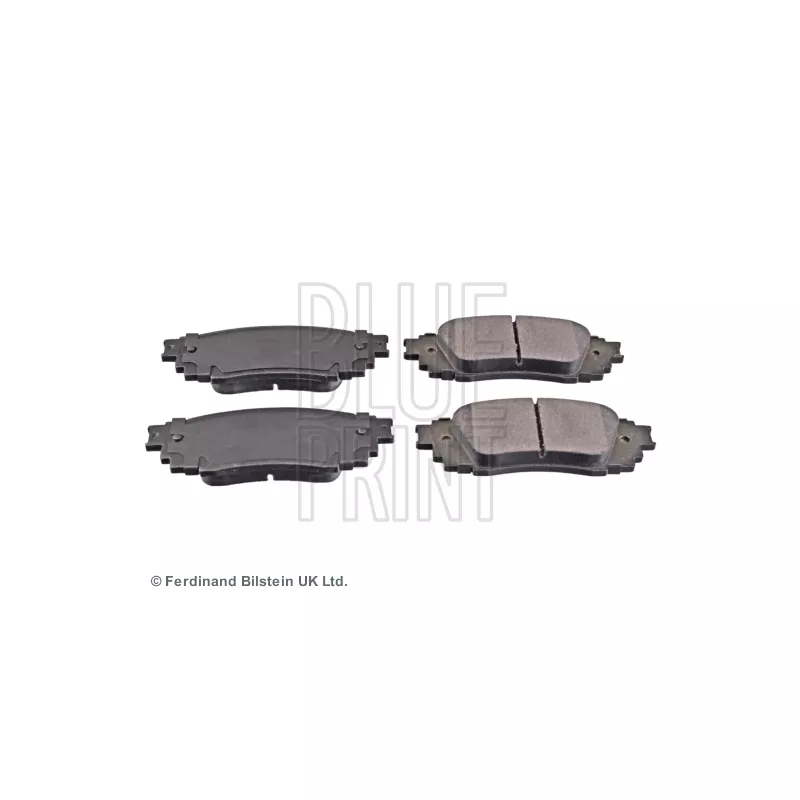 Jeu de 4 plaquettes de frein arrière BLUE PRINT ADT342227