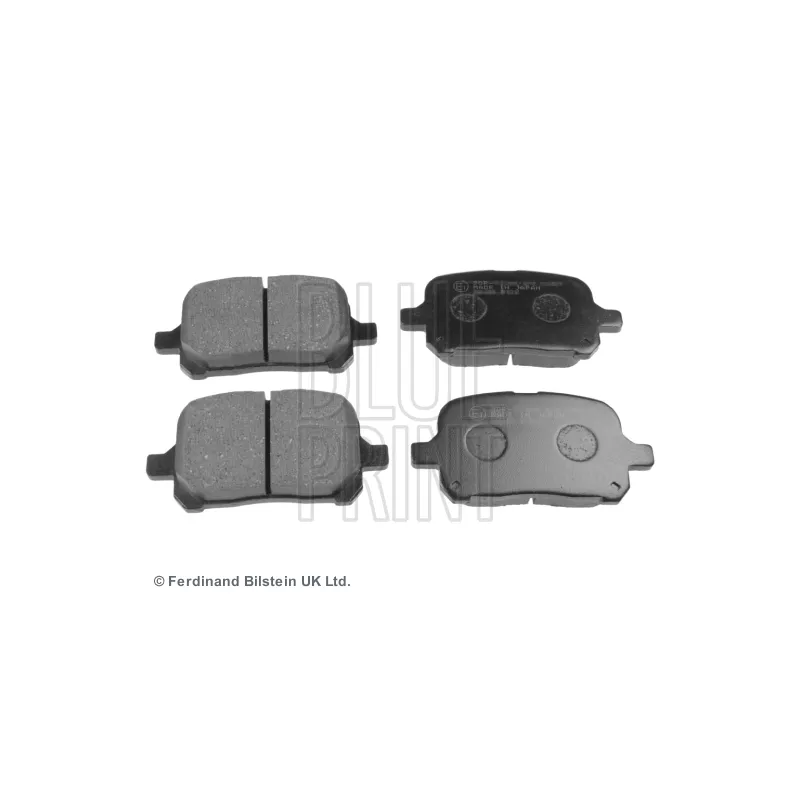 Jeu de 4 plaquettes de frein avant BLUE PRINT ADT34290