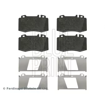Jeu de 4 plaquettes de frein avant BLUE PRINT ADU174214