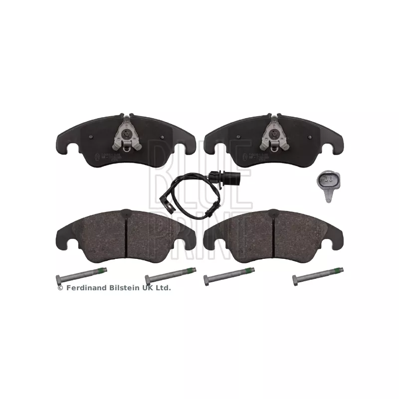 Jeu de 4 plaquettes de frein avant BLUE PRINT ADV184212