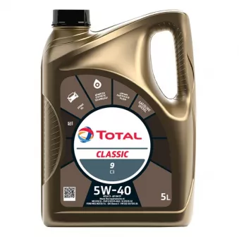 Huile moteur 5W-40 Classic 9 C3 - 5L TOTAL 214141