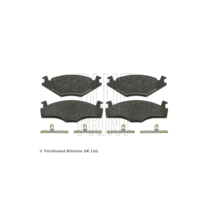 Jeu de 4 plaquettes de frein avant BLUE PRINT ADV184262