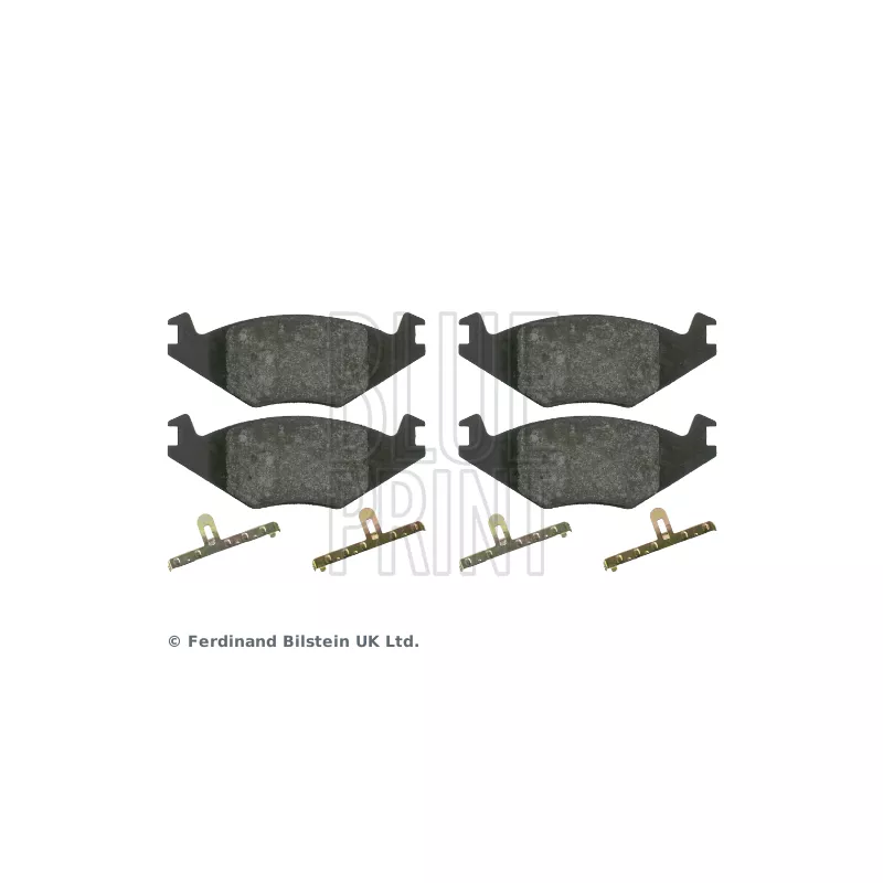 Jeu de 4 plaquettes de frein avant BLUE PRINT ADV184275