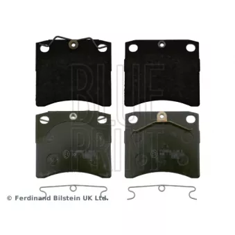 Jeu de 4 plaquettes de frein avant BLUE PRINT ADV184298