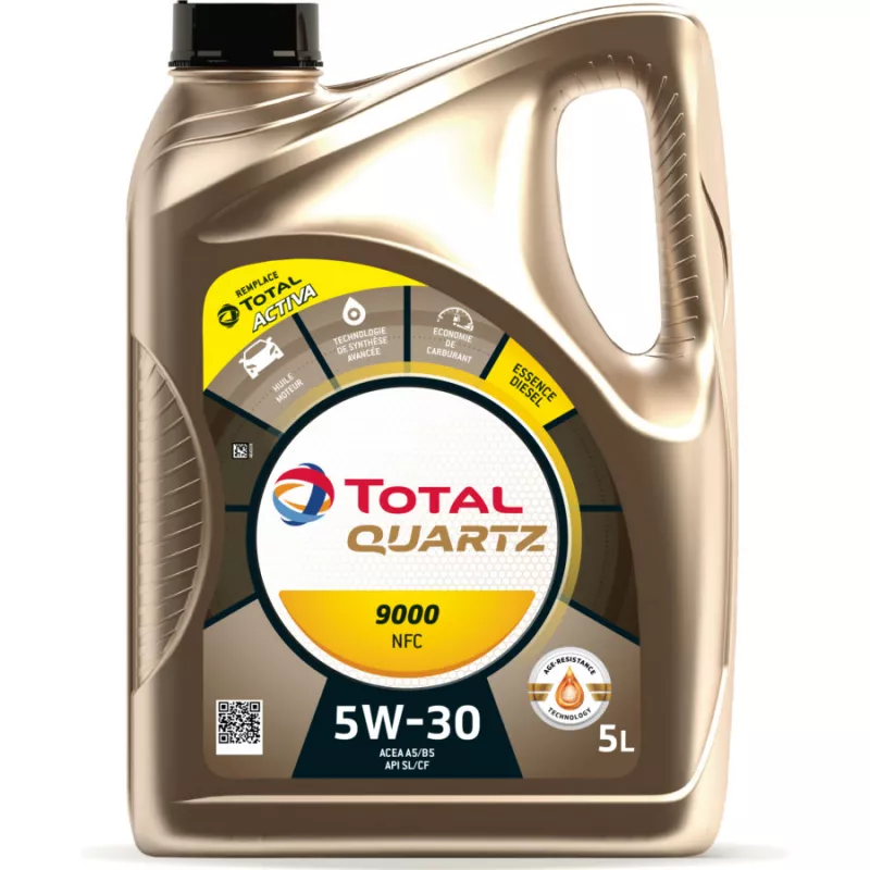Huile moteur 5W-30 QUARTZ 9000 NFC - 5L TOTAL 213810