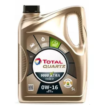 Huile moteur 0W-16 QUARTZ 9000 Xtra FUTURE XT - 5L TOTAL 225560