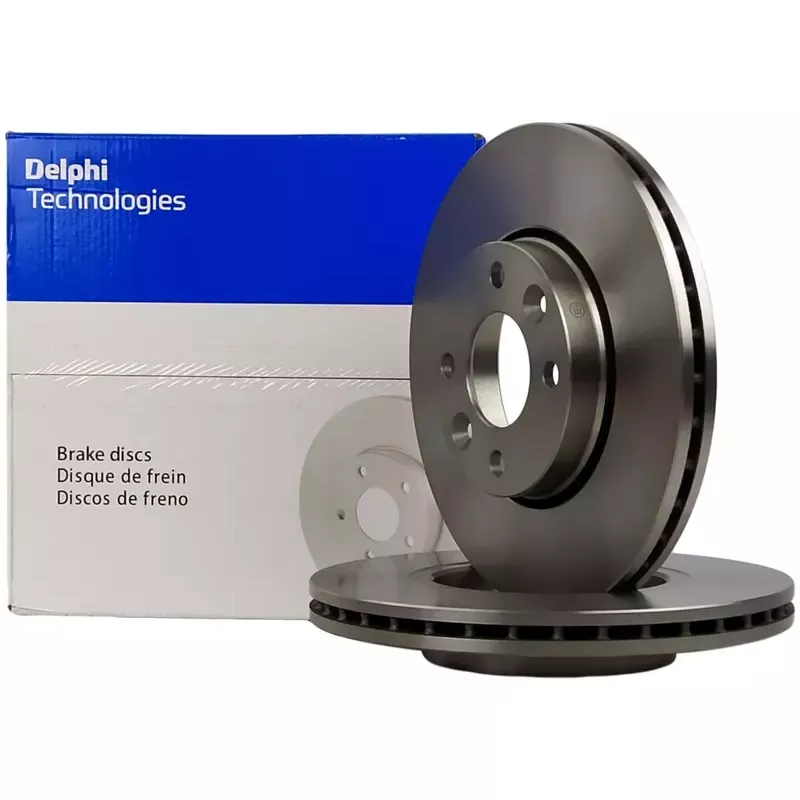 Jeu de 2 disques de frein avant DELPHI BG3762