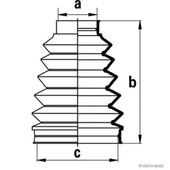 Soufflets de cardan arrière HERTH+BUSS JAKOPARTS