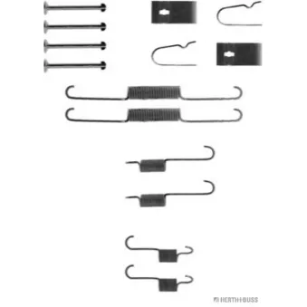 Kit d'accessoires, mâchoire de frein HERTH+BUSS JAKOPARTS J3560300
