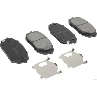 Jeu de 4 plaquettes de frein avant HERTH+BUSS JAKOPARTS J3600570
