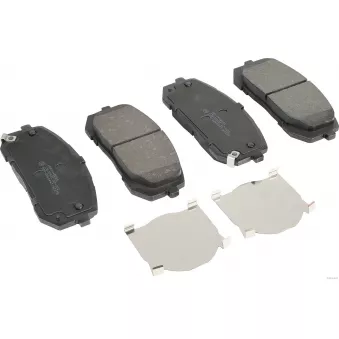Jeu de 4 plaquettes de frein avant HERTH+BUSS JAKOPARTS J3600573