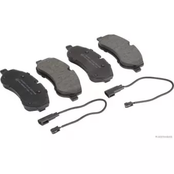 Jeu de 4 plaquettes de frein avant HERTH+BUSS JAKOPARTS J3600817
