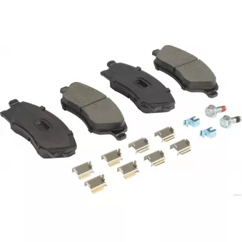Jeu de 4 plaquettes de frein avant HERTH+BUSS JAKOPARTS J3600827
