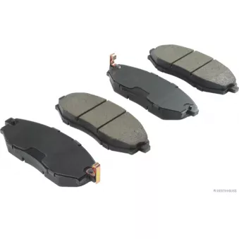 Jeu de 4 plaquettes de frein avant HERTH+BUSS JAKOPARTS