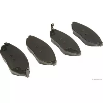 Jeu de 4 plaquettes de frein avant HERTH+BUSS JAKOPARTS J3600917