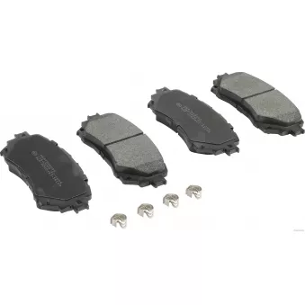 Jeu de 4 plaquettes de frein avant HERTH+BUSS JAKOPARTS J3603000
