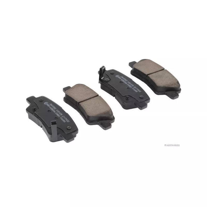 Jeu de 4 plaquettes de frein arrière HERTH+BUSS JAKOPARTS J3610522