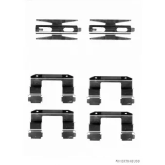 Kit d'accessoires, plaquette de frein à disque HERTH+BUSS JAKOPARTS J3660510