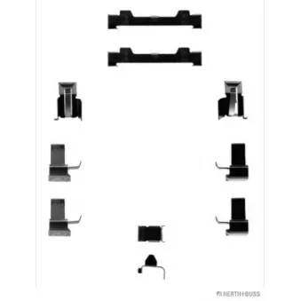 Kit d'accessoires, plaquette de frein à disque HERTH+BUSS JAKOPARTS J3662006