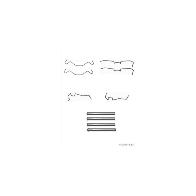 Kit d'accessoires, plaquette de frein à disque HERTH+BUSS JAKOPARTS J3666004