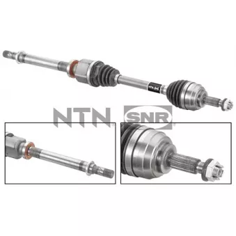 Arbre de transmission avant droit SNR DK55.186