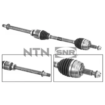 Arbre de transmission avant droit SNR DK55.255