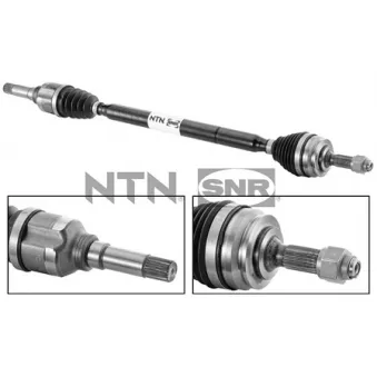 Arbre de transmission avant droit SNR DK59.006