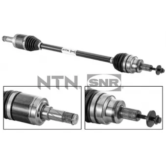Arbre de transmission arrière SNR DK65.003