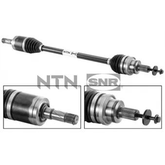 Arbre de transmission arrière SNR DK65.004
