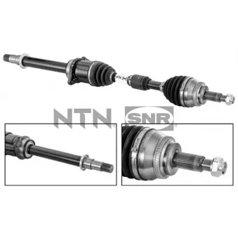 Arbre de transmission avant droit SNR DK69.004