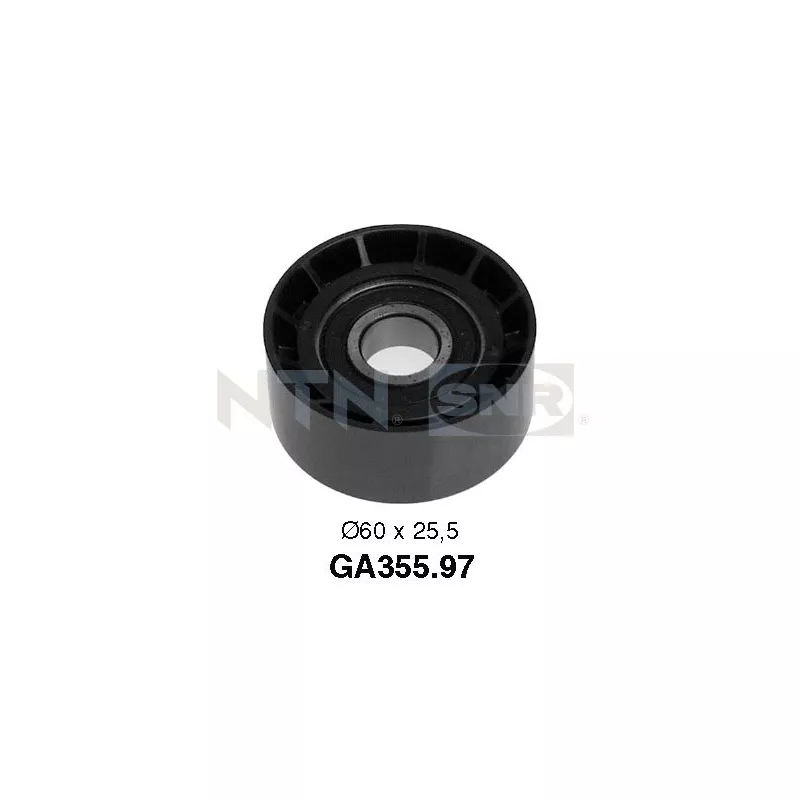 Poulie renvoi/transmission, courroie trapézoïdale à nervures SNR GA355.97