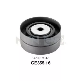 Poulie renvoi/transmission, courroie de distribution SNR GE355.16
