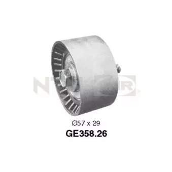 Poulie renvoi/transmission, courroie de distribution SNR GE358.26