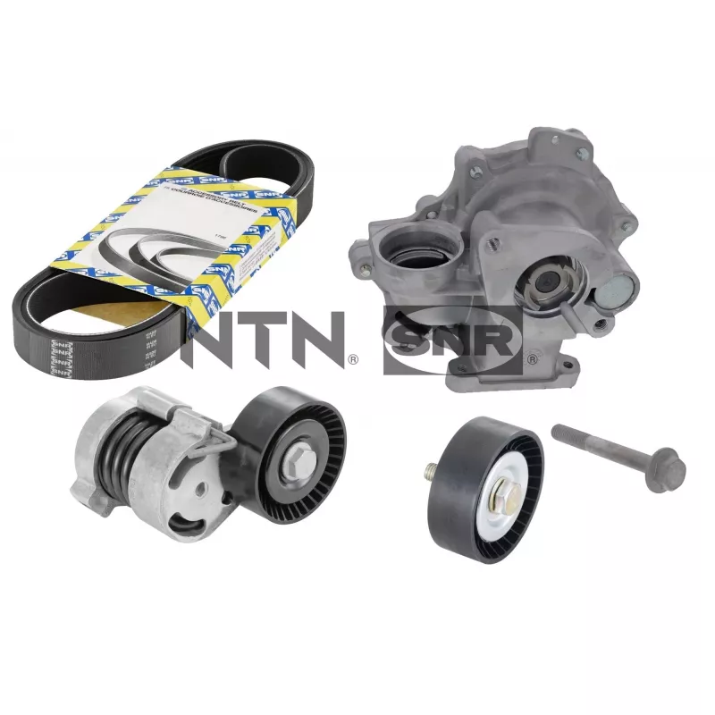 Pompe à eau+Jeu de courroie trapézoïdale à nervures SNR KAP850.010