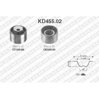 Kit de distribution SNR KD455.02