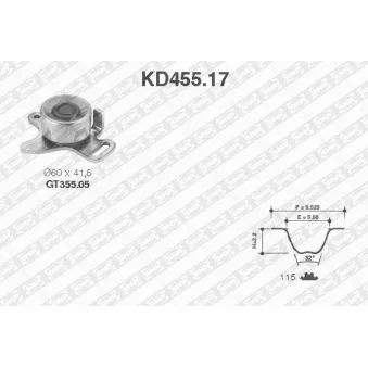 Kit de distribution SNR KD455.17