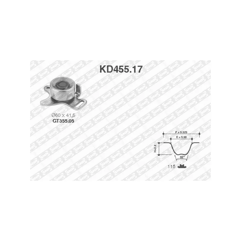 Kit de distribution SNR KD455.17