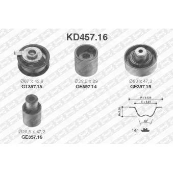 Kit de distribution SNR KD457.16