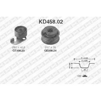 Kit de distribution SNR KD458.02