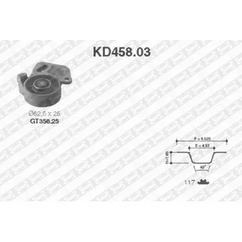 Kit de distribution SNR KD458.03