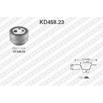 Kit de distribution SNR KD458.23